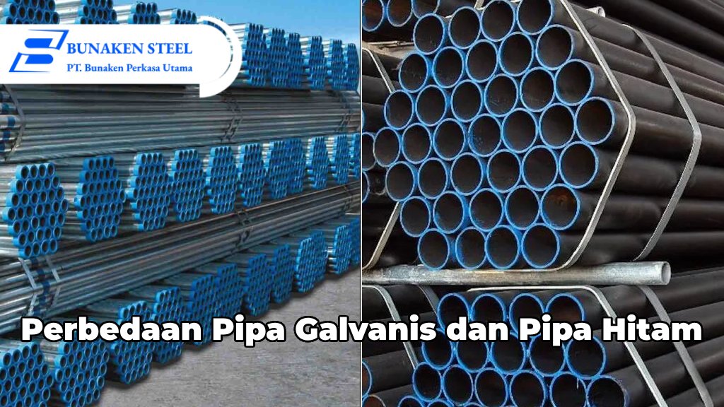 Perbedaan Pipa Galvanis dan Pipa Hitam
