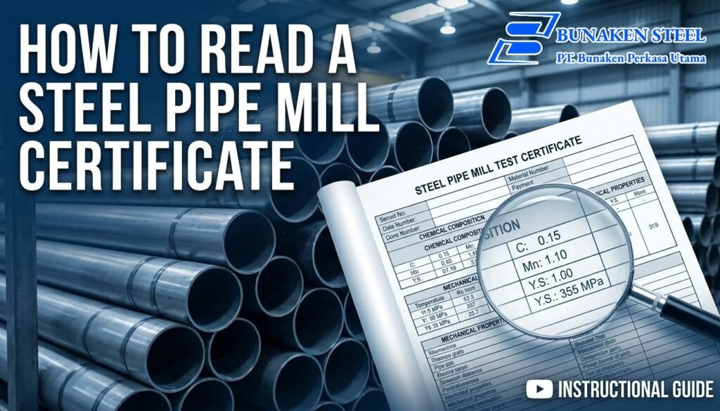 Cara membaca mill certificate