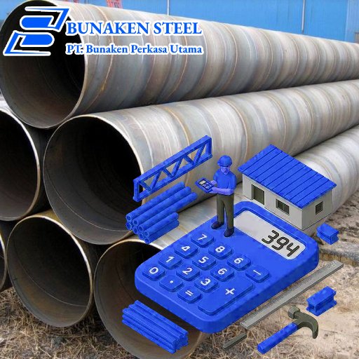 Kalkulator berat pipa spiral welded