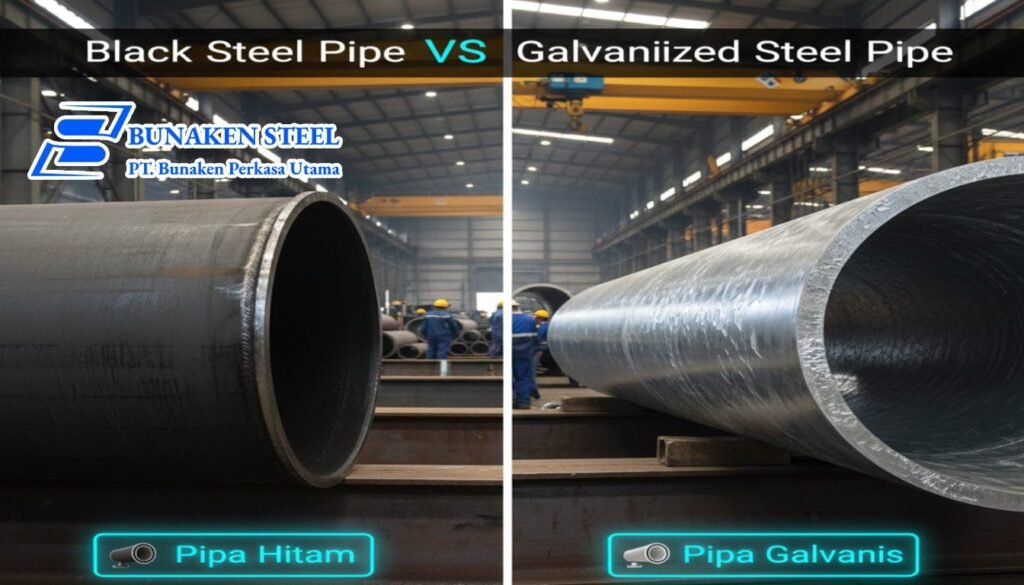 Pipa hitam vs pipa galvanis