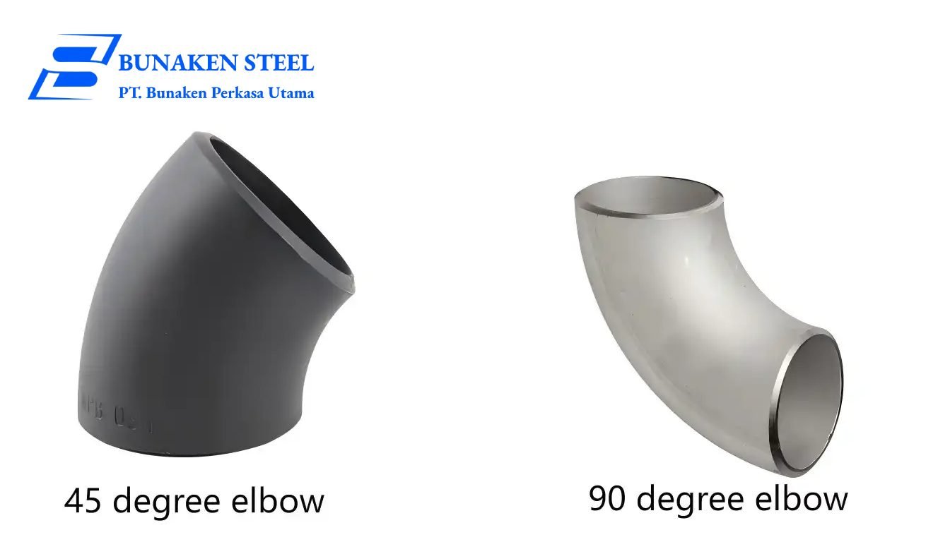 elbow 45 vs 90 degree