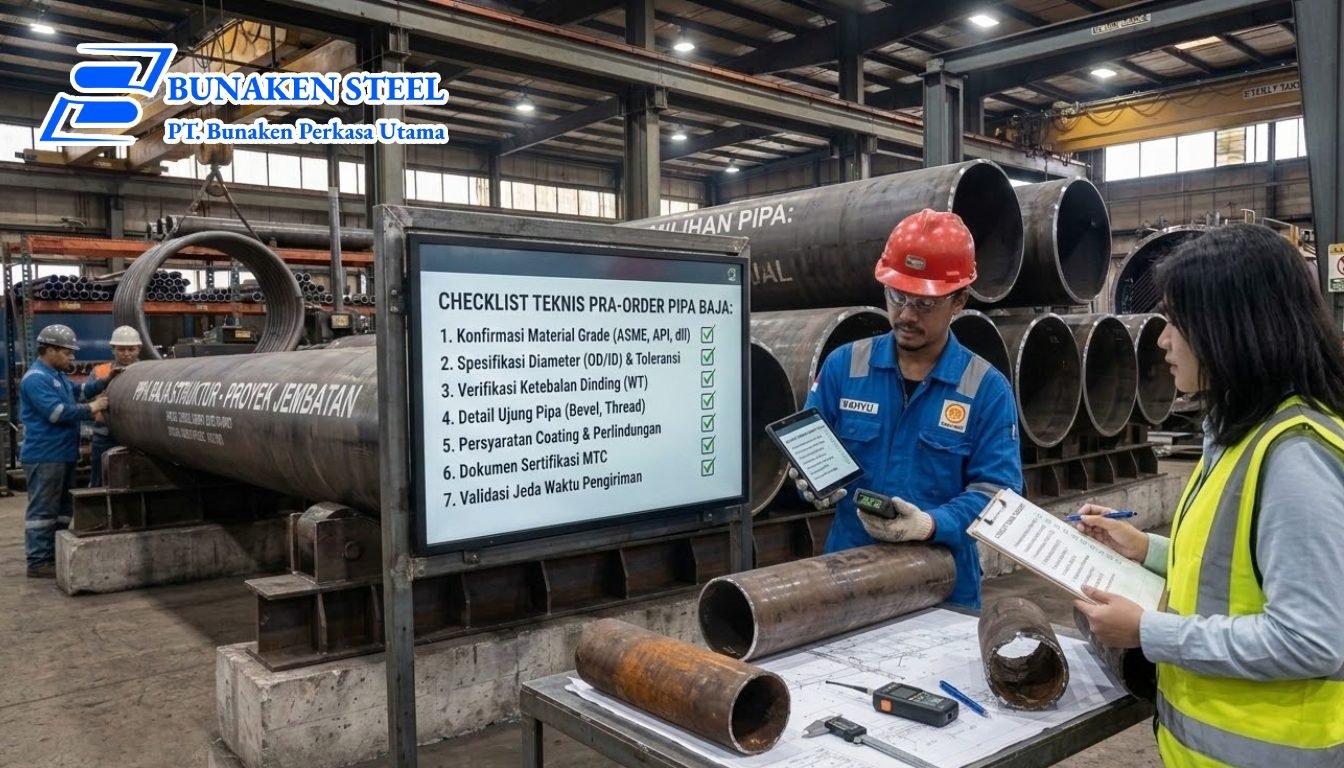 Checklist Teknis Sebelum Order Pipa Baja untuk Proyek Industri
