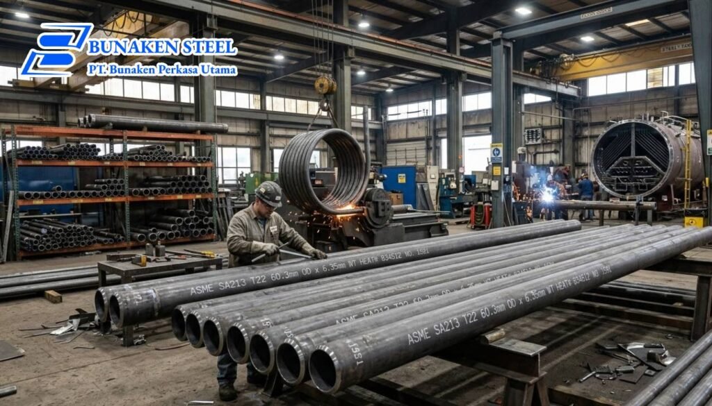 Pipa Baja untuk boiler