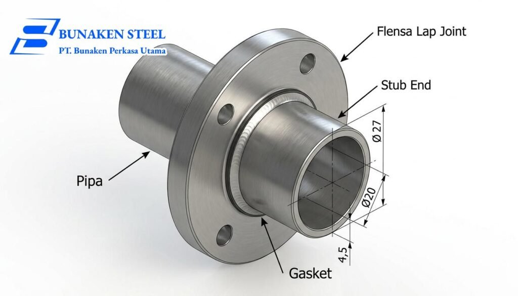 Stub end dan lap joint flange
