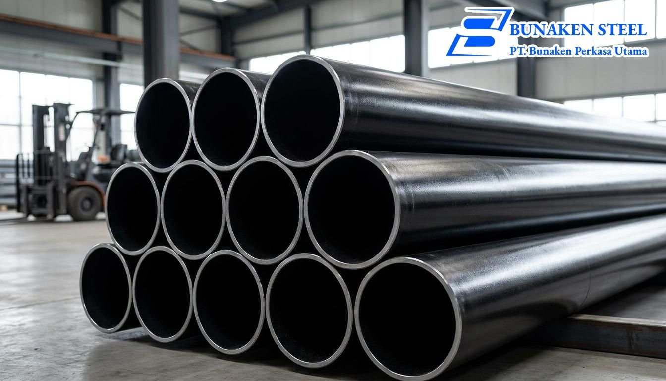 Distributor Black Steel Pipe Berkualitas & Bersertifikat SNI Bunakensteel