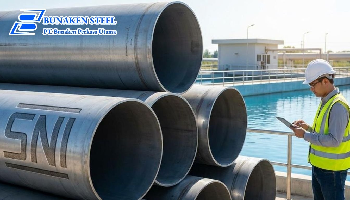Standar SNI Pipa Baja Saluran Air & Solusi dari Bunakensteel